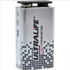 Ultralife Lithium 6FR61 10 jaar werkende batterij 9 volt met afdekrubber